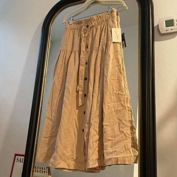 Universal-thread Women's Tan and Cream Skirt - Picture 1 of 6
